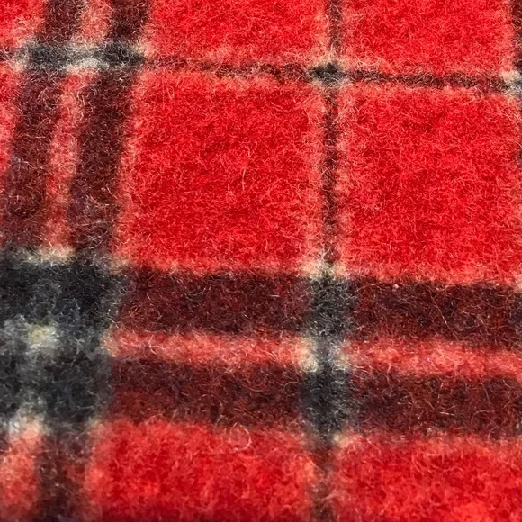 FESTIVAL 🔥 VINTAGE RALPH LAUREN 100% WOOL PLAID THROW BLANKET - Picture 8 of 8